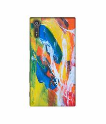 Amazon Brand - Solimo Designer Multicolor Paint On Wall 3D Printed Hard Back Case Mobile Cover for Sony Xperia XZ Dual