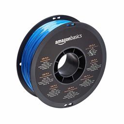 AmazonBasics SILK PLA 3D Printer Filament, 1.75mm, Blue, 1 kg Spool (2.2 lbs)