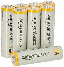 AmazonBasics AA Performance Alkaline Non-Rechargeable Batteries (8-Pack) - Packaging May Vary