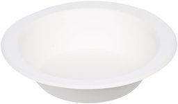 AmazonBasics - Cuencos compostables, 250 unidades, Blanco, 32 oz. - Soup