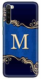 Amazon Brand - Solimo Designer Blue Pattern Alphabet-M 3D Printed Hard Back Case Mobile Cover for Xiaomi Redmi Note 8