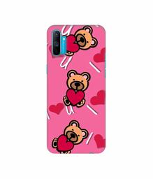 Amazon Brand - Solimo Designer Heart Holding Bear 3D Printed Hard Back Case Mobile Cover for Realme C3