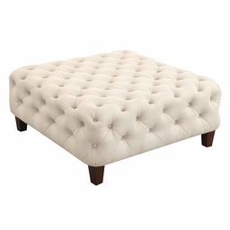 Amazon Brand – Ravenna Home Sage Diamond Tufted Ottoman, 36