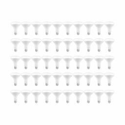 AmazonCommercial 65 Watt Equivalent, 10000 Hours, Non-Dimmable, 650 Lumens, E26 Base, BR30 LED Light Bulb - Pack of 50, Soft White