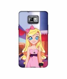 Amazon Brand - Solimo Designer Small Princess Vector 3D Printed Hard Back Case Mobile Cover for Samsung Galaxy S2