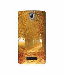 Amazon Brand - Solimo Designer Autumn Scene 3D Printed Hard Back Case Mobile Cover for Lenovo A2010