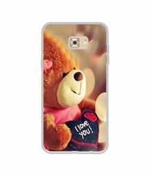 Amazon Brand - Solimo Designer Teddy Bear UV Printed Soft Back Case Mobile Cover for Samsung Galaxy C7 Pro