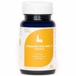 Vitamin K2 MK-7 Supplement - Organic Menaquinone Softgels - Promotes Healthy Arteries, Bones And Cardiovascular Health (45mcg)