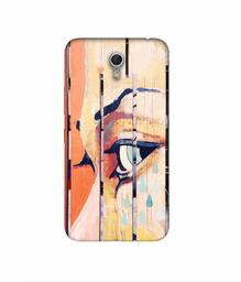 Amazon Brand - Solimo Designer Potrat On Wood 3D Printed Hard Back Case Mobile Cover for Lenovo ZUK Z1