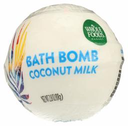 Whole Foods Market, Fizzing Bath Bomb, Coconut Milk, 2.3 oz