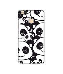 Amazon Brand - Solimo Designer Panda Texture 3D Printed Hard Back Case Mobile Cover for Huawei P9 lite