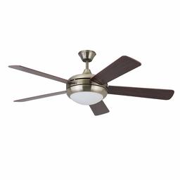 Amazon Brand – Stone & Beam Remote-Controlled 5-Blade Ceiling Fan with Light, 52