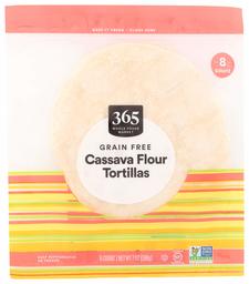 365 by Whole Foods Market, Frozen Grain Free Tortillas, Cassava Flour (8 Count), 7 Ounce