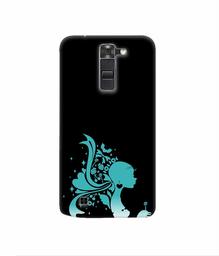 Amazon Brand - Solimo Designer Lady Vector N 3D Printed Hard Back Case Mobile Cover for LG K7