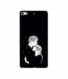 Amazon Brand - Solimo Designer Couples Standing in Rain 3D Printed Hard Back Case Mobile Cover for Gionee Elife S7