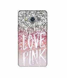 Amazon Brand - Solimo Designer Love Pink 3D Printed Hard Back Case Mobile Cover for Samsung Galaxy J3 Pro