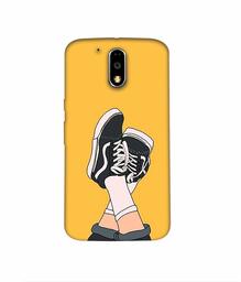 Amazon Brand - Solimo Designer Boy Shoes Pattern 3D Printed Hard Back Case Mobile Cover for Motorola Moto G4 Plus