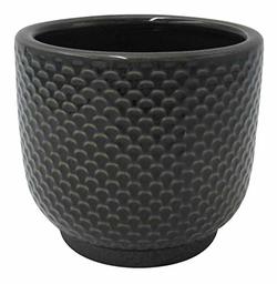 Amazon Brand – Stone & Beam Textured Stoneware Planter, 5.1