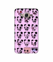 Amazon Brand - Solimo Designer Panda Experation 3D Printed Hard Back Case Mobile Cover for Samsung Galaxy J2 Prime