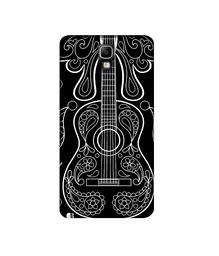 Amazon Brand - Solimo Designer White Gitar On Black 3D Printed Hard Back Case Mobile Cover for Samsung Galaxy Note 3 Neo