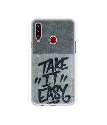 Amazon Brand - Solimo Designer Take It Easy UV Printed Soft Back Case Mobile Cover for Samsung Galaxy A20s