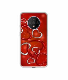 Amazon Brand - Solimo Designer Hearts UV Printed Soft Back Case Mobile Cover for OnePlus 7T