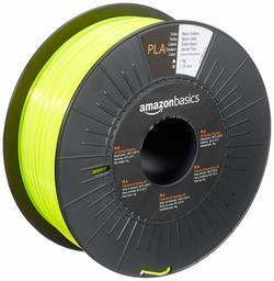 AmazonBasics - Filamento para impresora 3D, ácido poliláctico (PLA), 2.85 mm, cinta de 1 kg, amarillo neón