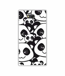 Amazon Brand - Solimo Designer Panda Texture UV Printed Soft Back Case Mobile Cover for Lyf Wind 4