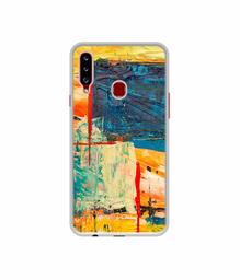 Amazon Brand - Solimo Designer Multicolor Box UV Printed Soft Back Case Mobile Cover for Samsung Galaxy A20s