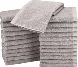 AmazonBasics Fast Drying, Extra Absorbent, Terry Cotton Washcloths