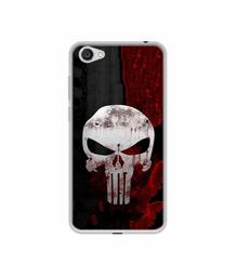 Amazon Brand - Solimo Designer Punisher Skull UV Printed Soft Back Case Mobile Cover for Vivo Y55