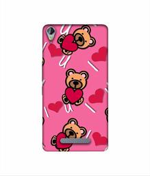 Amazon Brand - Solimo Designer Heart Holding Bear 3D Printed Hard Back Case Mobile Cover for Micromax Canvas Juice 3Plus Q394