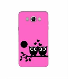 Amazon Brand - Solimo Designer Love Birds Vector 3D Printed Hard Back Case Mobile Cover for Samsung Galaxy J7 (2016)