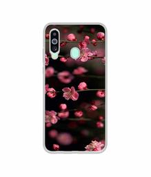 Amazon Brand - Solimo Designer Pink Flowers UV Printed Soft Back Case Mobile Cover for Samsung Galaxy M40