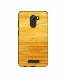 Amazon Brand - Solimo Designer Yellow Brush Texture 3D Printed Hard Back Case Mobile Cover for Gionee A1 Lite