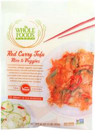 WHOLE FOODS MARKET Red Curry Tofu Rice & Veggies, 16 OZ