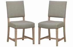 Amazon Brand – Stone & Beam Leon Modern Farmhouse Dining Room Kitchen Chairs, Set of 2, 36.5