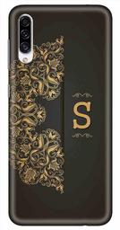 Amazon Brand - Solimo Designer Black Pattern Alphabet-S 3D Printed Hard Back Case Mobile Cover for Samsung Galaxy A30s