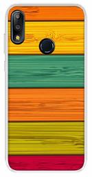 Amazon Brand - Solimo Designer Multicolor Horizontal Wooden Pattern Printed Soft Back Case Mobile Cover for Asus Zenfone Max Pro M2