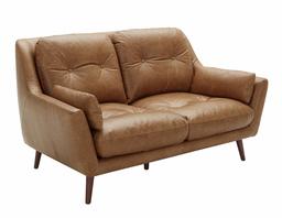 Amazon Brand – Rivet Brooker Down-Filled Mid-Century Love Seat, 65