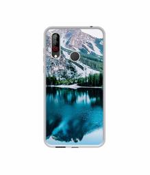 Amazon Brand - Solimo Designer Lake Mountain UV Printed Soft Back Case Mobile Cover for LG W30