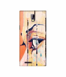 Amazon Brand - Solimo Designer Potrat On Wood 3D Printed Hard Back Case Mobile Cover for Micromax Canvas Xpress A99