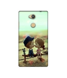 Amazon Brand - Solimo Designer Love Couples Pattern 3D Printed Hard Back Case Mobile Cover for Sony Xperia L2