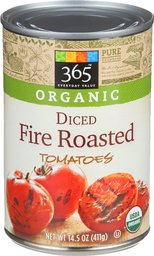 365 Everyday Value, Organic Diced Tomatoes, Fire Roasted, 14.5 oz