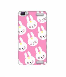 Amazon Brand - Solimo Designer Rabbit Pattern 3D Printed Hard Back Case Mobile Cover for Vivo V1 Max