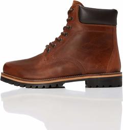 Marque Amazon - find. Bottes à Lacets et Chevilles Rembourrées Homme, Marron (Tan), 41 EU