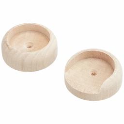 AmazonCommercial Rod Holder Closet Pole Socket, Wood, 10-Pack