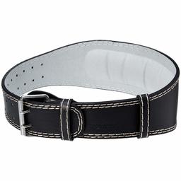 AmazonBasics 4 Inch Wide Padded Weight Lifting Belt - Medium, Black (Renewed)