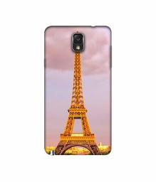 Amazon Brand - Solimo Designer Eiffel Tower Paris 3D Printed Hard Back Case Mobile Cover for Samsung Galaxy Note 3 N9000