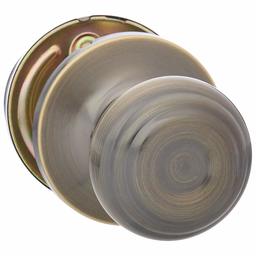 AmazonBasics Passage Knob - Classic - Antique Brass